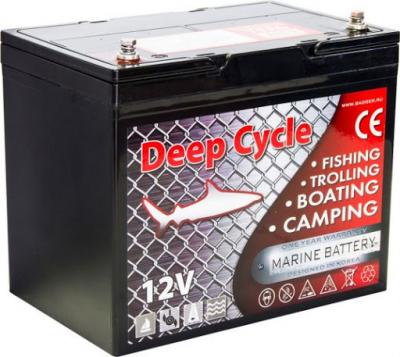 Тяговый аккумулятор для лодочного электромотора Marine Deep Cycle GEL 75Ah 12V Тяговый аккумулятор для лодочного электромотора Marine Deep Cycle GEL 75Ah 12V