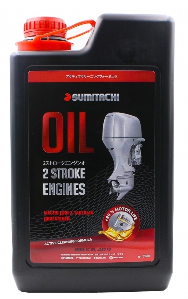 Полусинтетическое моторное масло Sumitachi 2-stroke engines OIL TC-W3 3 л