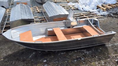 Лодка алюминиевая ВИЗА Алюмакс-415 с Консолью